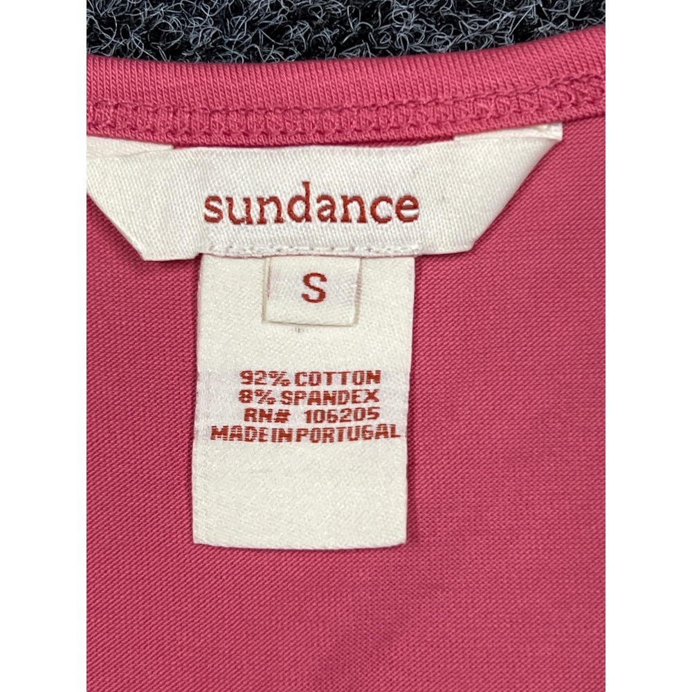 Sundance Pink Ruched Tank Top Womens Small Scoop Neck Cotton Blend Sleeveless - Picture 2 of 4